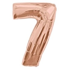 Number 7 Rose Gold Megaloon (86cm)